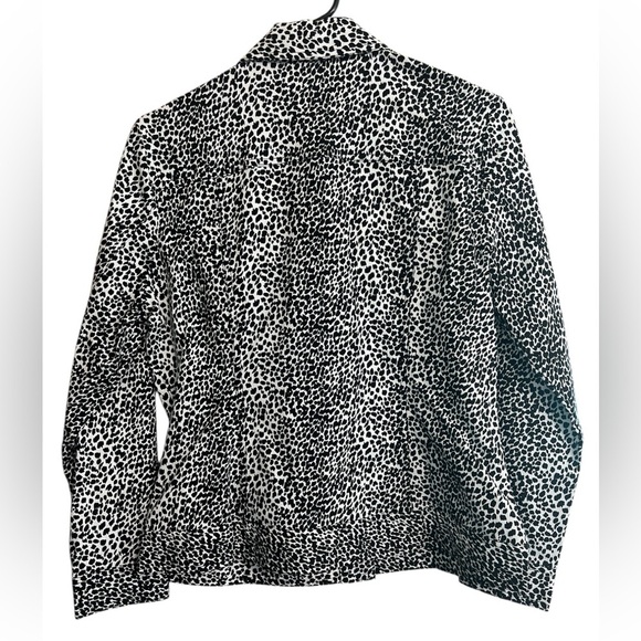 Draper’s & Damon’s Animal Print Front pocket Jacket - Picture 2 of 6
